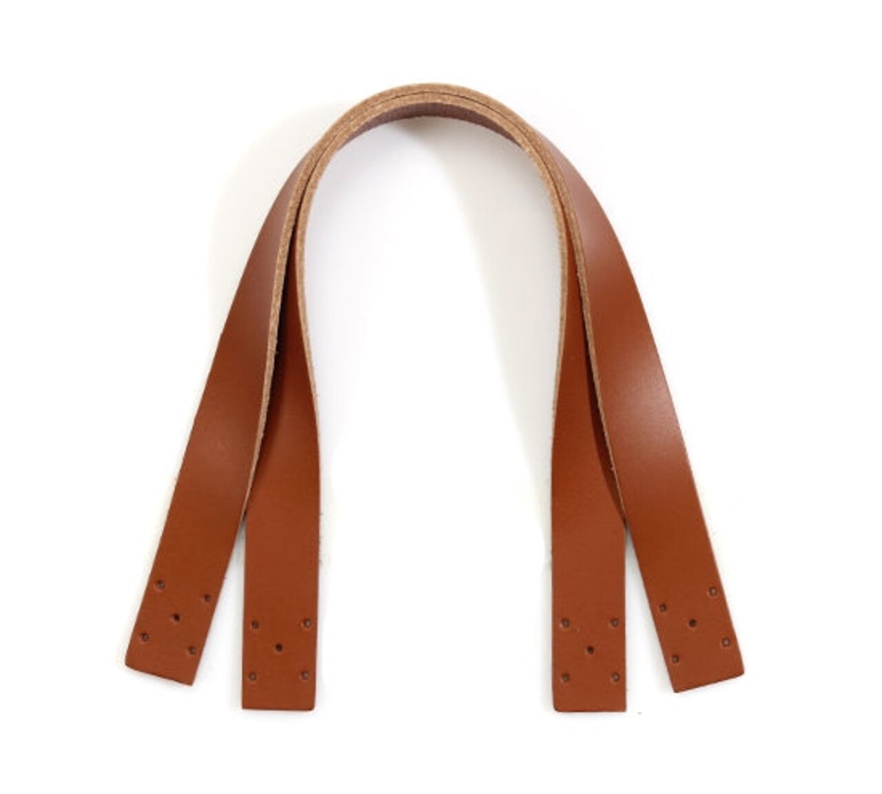 14.5” byhands 100% Genuine Leather Purse Handles/Bag Strap, Tan (24-3702)